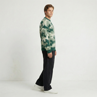 Fabricant de pulls en tricot brossé camouflage personnalisés, vente en gros, pull effet mohair tie-dye, faible MOQ, OEM ODM, usine, marques de créateurs