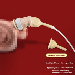 CE chứng nhận tiếng ANh bao bì y tế dùng một lần Latex nam nước tiểu Bộ sưu tập tay áo cho bệnh nhân nằm liệt giường không kiểm soát - Product Image 1