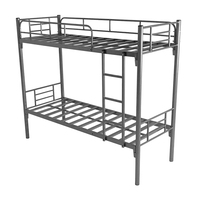Fabricant direct Lit superposé solide en métal à deux étages Design moderne extensible inclinable pour les auberges de jeunesse Hôtels Appartements