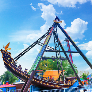 Grande balançoire en fibre de verre en forme de bateau <span class=keywords><strong>pirate</strong></span> pour intérieur/extérieur, attraction de parc d'attractions - Product Image 1