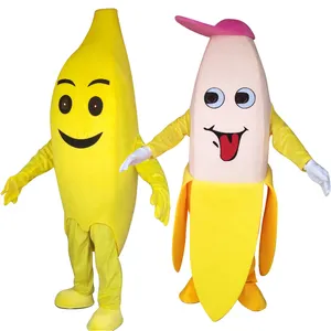 Kids Cartoon Fruit Banana Costume Party Cosplay Mascot Wholesale Custom Design Fruit Vegetable Mascot Costumes