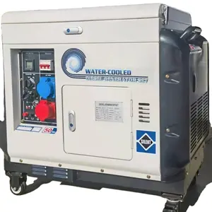 10kw silencieux Portable refroidissement par eau Diesel Genset Heavy Duty AC DC Dynamo 10kva Générateur Diesel