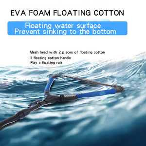 Landing Net Telescopic Aluminum Alloy Foldable 30cm Depth With Glued Net Bag For <b>Fishing</b> - Product Image 3