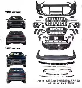 2018-2024 Kit carrosserie pour Audi A8 D5 D5PA Horch <span class=keywords><strong>pare</strong></span>-chocs <span class=keywords><strong>avant</strong></span> et diffuseur arrière changer pour <span class=keywords><strong>pare</strong></span>-chocs S8 - Product Image 5