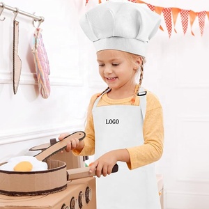 <span class=keywords><strong>Tablier</strong></span> sans manches en polyester tissé écologique pour enfants avec logo personnalisé, 2 poches, coloré, pour la cuisine, lot de 2 - Tabliers cadeaux <span class=keywords><strong>pas</strong></span> chers pour enfants - Product Image 4