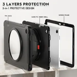 [Custodia per Samsung Tab A9 Plus] custodia protettiva per intero corpo in TPU antiurto per Samsung Galaxy Tab A9 Plus