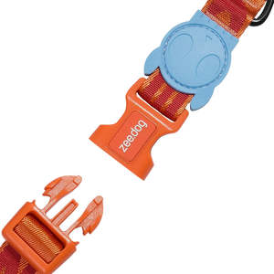 Collar para gatos Gibson naranja con dije de gatito azul ajustable para mascotas - Product Image 2