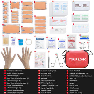 Mini trousse <span class=keywords><strong>de</strong></span> premiers soins 150 pièces Petite trousse médicale étanche à coque rigide <span class=keywords><strong>Camping</strong></span> Camion Randonnée Sports Véhicule & Urgences en plein air - Product Image 3