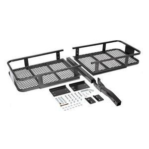 Porte-bagages universel robuste en fer à fixer sur la calandre, porte-bagages arrière pour berline, hayon, SUV, noir - Product Image 6