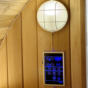 Extérieur 2-4 personnes moderne vapeur en bois rouge Cader Sauna chambres avec chaise - Product Image 6