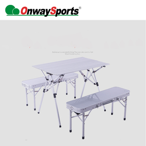 For Hot Sale Wholesale Modern Aluminum Folding <b>Table</b> <b>and</b> <b>Chairs</b> Set for Camping & Park Use-Portable Outdoor Furniture OW-103 Fol - Product Image 3