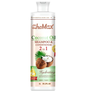 AHCMAX fábrica OEM personalizado aceite de coco pérdida de cabello <span class=keywords><strong>Champú</strong></span> <span class=keywords><strong>Acondicionador</strong></span> Natural orgánico Henna café semilla aceite <span class=keywords><strong>2</strong></span> <span class=keywords><strong>en</strong></span> <span class=keywords><strong>1</strong></span> para cabello graso - Product Image 1