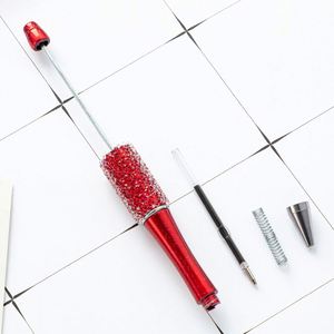 DIY Beaded Ballpoint Pens with Glittering Rhinestones, Multicolor Starry Design, Creative Craft Gift for All Ages - Product Image 4