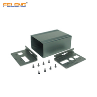 Boîtier en alliage d'aluminium compact KS-0411 avec double support de montage, protection IP67, pour amplificateur de puissance et onduleur (boîtier de carte PCB)