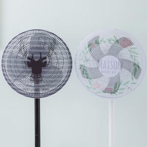Cubierta de seguridad para ventilador eléctrico, malla antipellizcos universal a prueba de niños, color blanco - Product Image 2