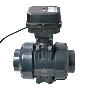 วาล์วบอลไฟฟ้า Tongheflow รุ่น A550 T 80 P2 8 วาล์วพลาสติก Upvc สำหรับสารเคมี ขนาด 1 นิ้ว แบบ True Union ทนกรดด่าง - Product Image 3