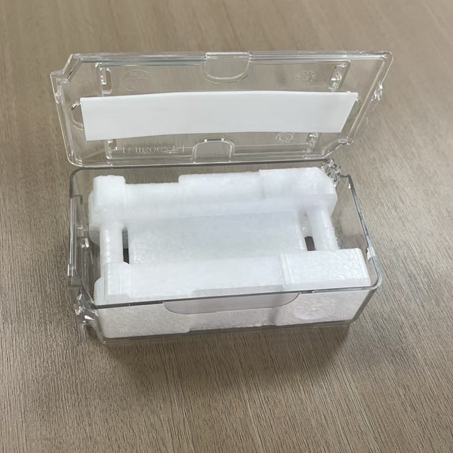 RTS Watch Box with Foam Insert, Custom Logo Clear Plastic Storage Case Shockproof & Drop Proof Card Slot