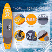 Vente en gros de planches de surf de styles variés, planche de surf gonflable à pagaie personnalisée pour les sports nautiques