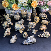 Formes mixtes sculpture en cristal pierre précieuse de guérison naturelle image pierre chat sculpture pour la décoration