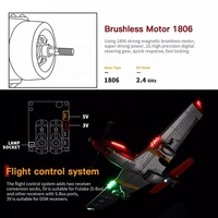 Wltoys A280 2,4G 3D 6G Gyro рулон трюк самолет вертолет 4-канальный 7,4 V LiPo Светодиодная лампа с дистанционным управлением 4CH на радиоуправлении с бесщеточным двигателем EPP Поролоновый самолета RC P51