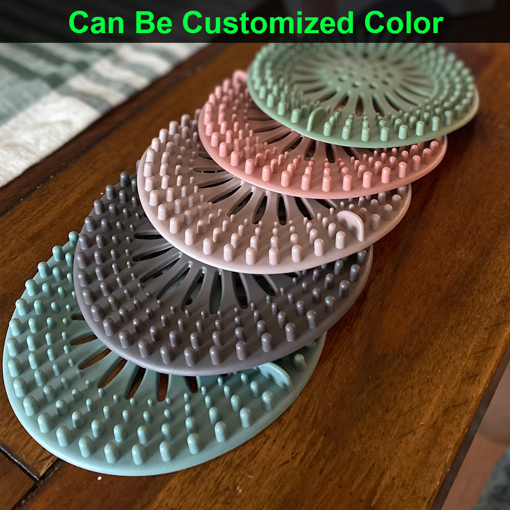 Silicone Hair Stopper and Shower Drain Covers Kitchen Sink Bathroom Bathtub Strainer Household Cleaning Tools & Accessories · image 3