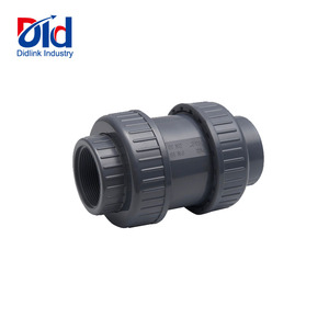 Clapet anti-retour à double union en plastique UPVC/PVC d'approvisionnement d'usine d'<span class=keywords><strong>ERA</strong></span> avec embout à douille - Product Image 3