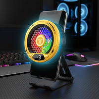 Support de téléphone magnétique flexible avec refroidissement pour gaming, support radial en alliage pour bureau