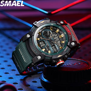 Montre numérique étanche en plastique, dernière montre multifonctionnelle SMAEL 8086, double affichage, montre de sport chronographe étanche - Product Image 4