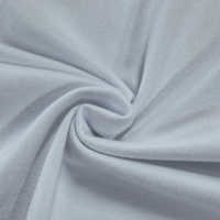 Tela Elástica en 4 Direcciones, Doble Cepillado, Suave, de Fibra de Leche y Spandex, Color Personalizado, 210GSM, 92% Poliéster, 8% Spandex, para Ropa de Yoga