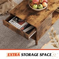 Table basse élévatrice en bois avec compartiment caché Meubles de salon avec espace de rangement