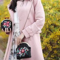 Set Dompet Koin DIY Cina, Dompet Buatan Tangan, Perlengkapan Pembuatan Tas Cross Stitch, Tas Bordir DIY
