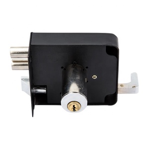 定制防盗安全黄铜锁芯主门黑框锁重型户外锁具，适用于房屋门 - Product Image 3