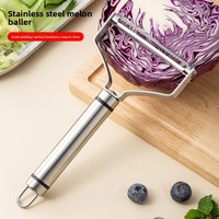 Handmatige roestvrijstalen multifunctionele koolrasp/snijder, grote groentesnijder/saladesnijder