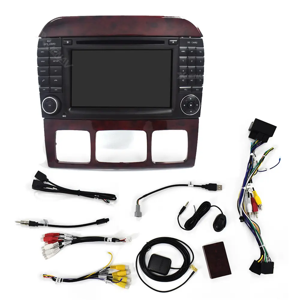 Auto Radio Con touchscreen lettore Multimediale Audio Lettore DVD per MERCEDES-BENZ CLASSE S W220 1998-2005 Car stereo unità principale GPS