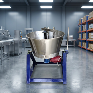 Marmite de cuisson industrielle basculante en acier inoxydable avec agitateur, cuve de chauffage et de mélange pour la transformation alimentaire, machine de cuisson commerciale - Product Image 2