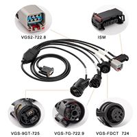 Kabel Elektronik ISM USB OBD EU/US 5-in-1 Set untuk Benz VGS-FDCT 724/ VGS2-722.8/