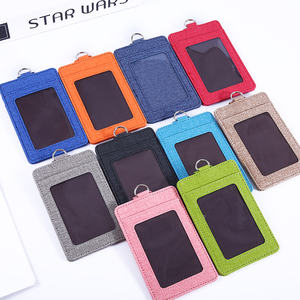 최고의 품질 트렌디 디자인 끈 ID 카드 홀더 PU 가죽 배지 홀더 - Product Image 6