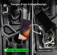 Kabel USB-C Coiled Pabrik Langsung, Tipe-C 3A Pengisian Cepat, Konduktor Tembaga Murni, Kabel Data untuk Smartphone, Komputer, dan Earphone