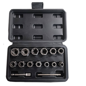 Extracteur de douilles universel multi-usages 14 pièces, douille à filetage inversé, vis décalée, écrou BBA <span class=keywords><strong>antivol</strong></span>, écrou endommagé, outil de démontage - Product Image 5