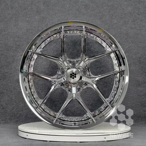 722Auto NB Jantes forgées chromées concaves profondes en 2 pièces 19 20 21 22 24 pouces 5x112 5x120 5x127 pour BMW Série <span class=keywords><strong>7</strong></span> Mercedes Classe S - Product Image 1