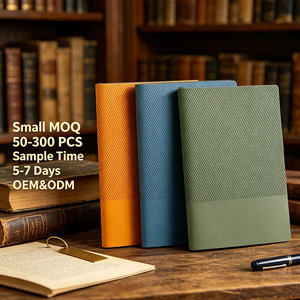 Cuaderno A5 <span class=keywords><strong>de</strong></span> negocios y estudiantes con cubierta <span class=keywords><strong>de</strong></span> cuero suave y blocs <span class=keywords><strong>de</strong></span> notas <span class=keywords><strong>de</strong></span> PU impresos con logotipo en tamaño A3 para tareas <span class=keywords><strong>de</strong></span> oficina - Product Image 1