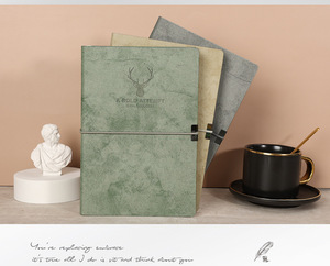 Carnet hebdomadaire/mensuel exquis en cuir PU avec logo personnalisé, impression UV, couverture rigide, bande élastique et 100 feuilles (formats A5/A7) - Product Image 3