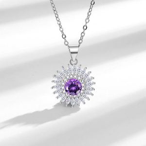 18k Gold Plated Necklace <b>Cross</b> Border Multi Drop Shipping Support Brilliant Cut Stones Eco-friendly Plating Gift for Her - Product Image 3