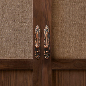 Tiradores de cajón de puerta de armario de muebles de madera para el hogar clásicos tipo corona de Color de latón antiguo de alta calidad - Product Image 4