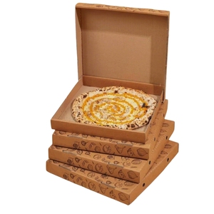 2024 nouvelle boîte à <span class=keywords><strong>Pizza</strong></span> personnalisée réutilisable 33 35 Cm 7/9/12 pouces boîte de livraison d'emballage de <span class=keywords><strong>Pizza</strong></span> en papier ondulé avec votre propre Logo - Product Image 3