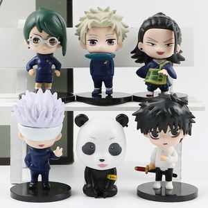 10Cm 5 pz/set <span class=keywords><strong>Jujutsu</strong></span> <span class=keywords><strong>Kaisen</strong></span> Cos Gojo Megumi Nobara Satoru Boy giocattolo PVC Action Figure bambola - Product Image 1