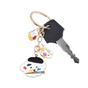 High Quality Summer New Cute Painter Dog Puppy Little <b>Bee</b> Metal Keychain for Bag Pendant and Promotion <b>Gift</b> - Product Image 4