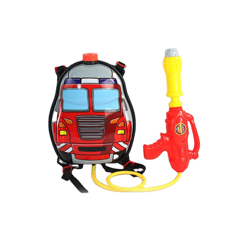 Mochila Pistola De Agua De Bombero – Chorro De 9 Metros, Depósito De 2.5 L Y Dos Modos De Chorro – Diversión En Piscina Y Playa Para Niños De 8 Meses A 6 Años