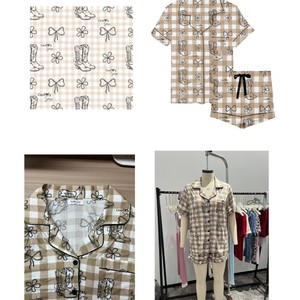 Set Pigiama da Donna in Viscosa di Bambù, Maniche Corte con Bottoni, Abbigliamento da Notte Morbido e Fresco, Completo con Pantaloncini per Chi Soffre il Caldo - Product Image 4