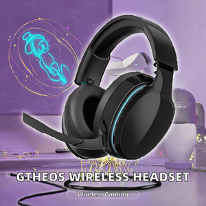 ชุดหูฟังเกมมิ่งไร้สาย Gtheos 2.4GHz แบบครอบหู สำหรับ PS5/<span class=keywords><strong>PS4</strong></span>/Fortnite/<span class=keywords><strong>Call</strong></span> <span class=keywords><strong>Duty</strong></span>/เกม FPS บน PC/Switch พร้อมไมโครโฟนตัดเสียงรบกวน 5.3 - Product Image 5